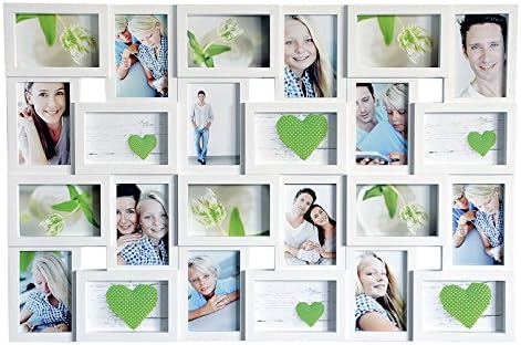 Euratio CPS White, für 24 Fotos 10x15cm, weißer Kunststoffrahmen, Aussenmaß 85x57cm