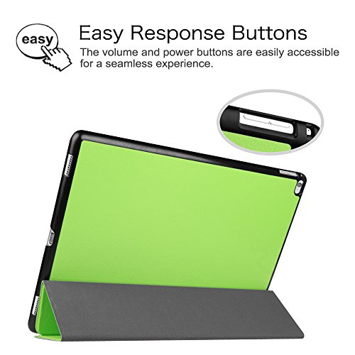 Fintie iPad Pro 12.9 Zoll Hülle – Ultra Schlank Superleicht Ständer Schutzhülle SmartShell Cover Case Tasche mit Auto Schlaf / Wach Funktion für Apple iPad Pro 12,9 Zoll (2015 Version), Grün - 6