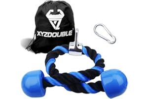 XYZDOUBLE Corde Triceps des Sports Musculation des Triceps Nylon Poignées Antidérapantes de Dorsal, Biceps, Triceps, Gym ou Maison