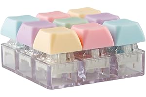 Tabanzhe Fidget Keyboard Keychain,Keyboard Fidget Clicker 9 Keys Stress Relief Sensory Fidget Clicker Fidget Button Keyboards for Office School Home Decompression Pass the Time