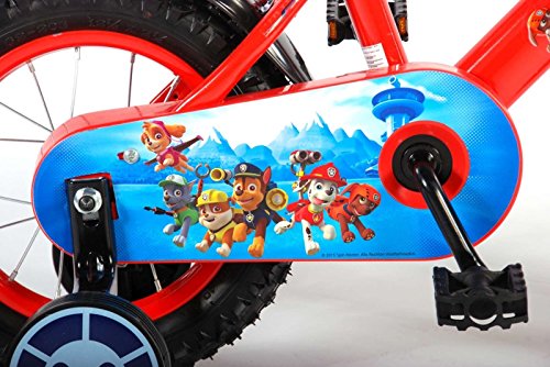 Paw Patrol Fahrrad 12 Zoll Kinderfahrrad Kinder Rad Jungen Mädchen Rot 61250CH - 2
