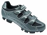 Exustar, Scarpe per Mountainbike, Argento (Metallic-Titan/Silber/Schwarz), 43