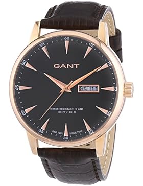 GANT Herren-Armbanduhr XL Covingston Analog Quarz Leder W10705