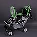 Exclusive Tandem - Twin Pram green - BambinoWorld