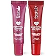 Foxtale Brightening SPF30 Lip Balm | Pack of 2 | Peptides, Vitamin C & Hyaluronic Acid | Brightens Lips | Reduces Pigmentation | Hydrates Lips | Tinted Lip Balms - Light Mauve & Ruby Glaze | 24 gm