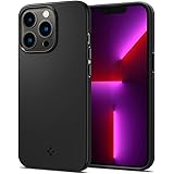 Spigen Thin Fit Hülle Kompatibel mit iPhone 13 Pro -Schwarz