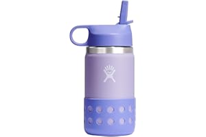 HYDRO FLASK 12 OZ KIDS WIDE MOUTH STRAW LID AND BOOT WISTERIA
