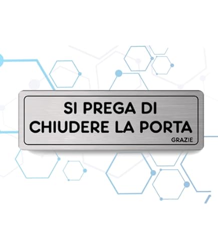 Adesivo Segnaletico 'Chiudere Il Portone' - Vinile 15x5 Cm VIRIDEX - Foto 7