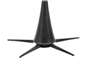 Keenso Clarinet Stand, Foldable Clarinet Bracket 5-Leg Holder, Black, Metal, B Flat, Modern