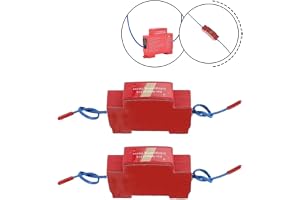 Plast termisk branddetektor 0,3 m3 elskåp (2 st) | 170C termisk utlösare, automatisk aktivering ≤5s, skyddar ≤0,3 m3 utrymme, för kompatibel med din skena, elektrisk säkerhet