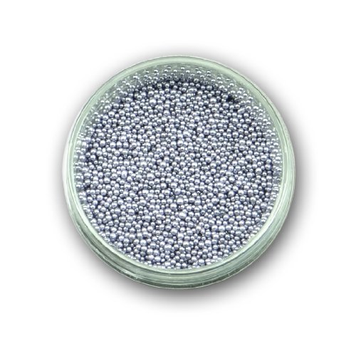 EigenArt Caviar Nail Art Style Coloured Beads - Silver