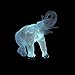 Produktbild baby Q 3D LED Nachtlicht Lampe, Bunte Touch-Lichter des Elefanten, stereoskopische Tischlampe des Acryls, USB-Energie-Licht