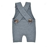 Material: Denim Amorar Bebés Pantalones de Peto Largos Pantalones Vaqueros Overalls Roto Jeans para Niños Niñas
