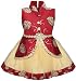 Cute Fashion Kids Girls Baby Princess Satin and Soft Net Party Wear Frock Dresses Clothes for 3 Months to 8 Years (Maroon, 3-6 Months) RS.620.00
