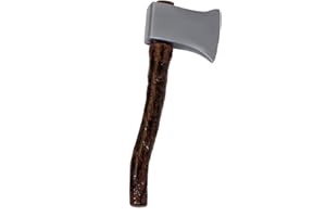 I LOVE FANCY DRESS LTD Hacha DE LEÑADOR con Mango MARRÓN Accesorio para Disfraces - Hacha DE PLÁSTICO con Mango DE Madera - Hacha Falsa Halloween Y Accesorios DE Disfraces DE Libros - Paquete DE 1