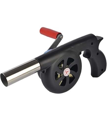 Outdoor Cooking BBQ Ventilator, Draagbare Handslinger Ventilator Luchtblazer, Handmatige Grill Fire Starter met Handmatige Handgreep Snelheidsregeling