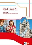 Image de Red Line 1: Workbook mit Audio-CD und Übungssoftware Klasse 5 (Red Line. Ausgabe ab 2014)