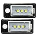 Produktbild TOP Led Kennzeichenbeleuchtung TÜV-FREI Audi A3 8P - A4 B6 + B7 - A6 4F mit SMDs 5050 sehr helle weiße Kennzeichen Beleuchtung Nummernschild