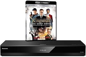 PANASONIC BUNDLE Panasonic DP-UB820 MULTIREGION for DVD Blu-ray Player Bundle with Kingsman Ultra HD 4K Blu-ray Disc