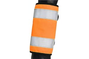 Y-H Reflector Horse Leg Wraps by Hy Equestrian - Orange