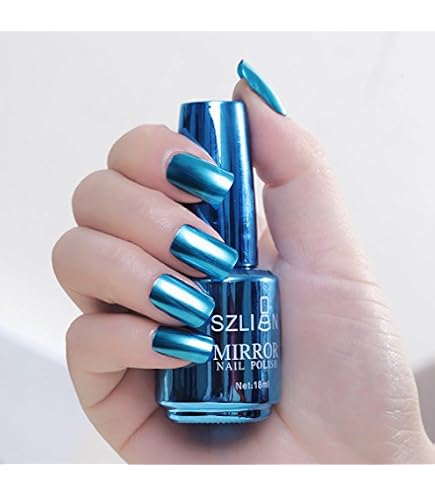 Lot De 2 Vernis à Ongles Effet Miroir Métallisé - 12 Couleurs Au Choix