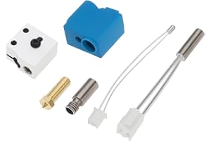 OTOTEC 1 Juego de Extrusor de Impresora 3D Bloque de Calor de Boquilla Kit de Reemplazo de Termistor de 24V 64W Compatible con Artilry Sidewinder X1 X2 Compatible con Genius Hotend de Impresora 3D
