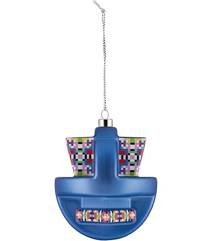 Alessi Kerstversiering van mondgeblazen glas, handgemaakt, meerkleurig, eenheidsmaat