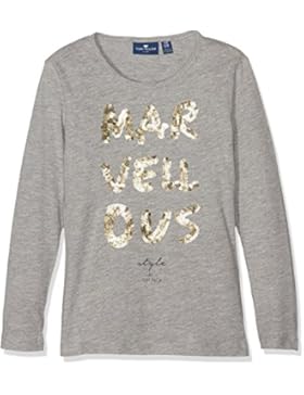 TOM TAILOR Kids Mädchen Langarmshirt Longsleeve with Sequinces