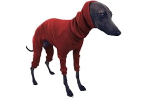 LOVEWLVNCL Ropa de galgo italiano, abrigo de invierno for perros, pijamas, monos, cuello alto de cuatro patas, ropa elástica for galgos, ropa for mascotas, abrigo, traje for perros medianos y grandes/Whippet/Lur