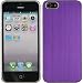 Produktbild PhoneNatic Case für Apple iPhone 5 / 5s / SE Hülle lila Metallic Hard-case + 2 Schutzfolien