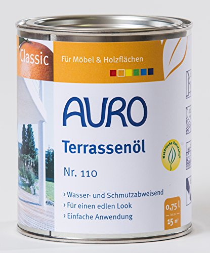 AURO Terrassenöl Classic Nr. 110-81 Teak, 0,75 Liter