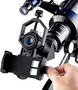 Frixen Cellphone Telescope Adapter Mount, Universal Phone Scope Mount, Work with for Spotting Scope, Telescope, Microscope, Monocular, Binocular, for iPhone, Samsung, HTC, LG and More