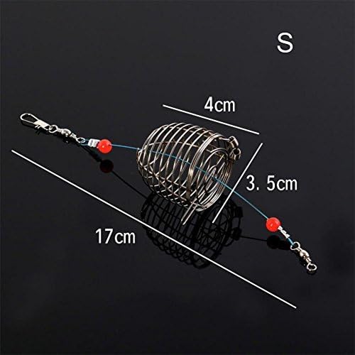 Yuneody 3 Sizes Small Fishing Tackle 3D Lure Stainless Steel Wire Bait Cage Fishing Tool Crank Bait Wobbler Carp Artificial Lure Fishing Gear Net