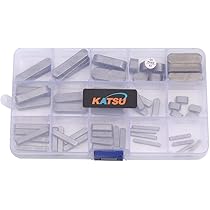 PATIKIL Rundkopf-Passfedern 12x6x6 Mm - 5er Set Aus Robustem Kohlenstoffstahl Für Maschinenbau & Antriebswellen