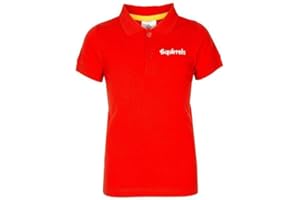 Squirrel Scouts Kids Polo Shirt Boys Girls Unisex Red