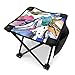 Produktbild Mini Folding Camping Stool Fishing Chair Fashion Glamour Watercolor Vogue Outfit Watercolour Set for Hiking Garden Beach Oxford Cloth Seat with Carry Bag