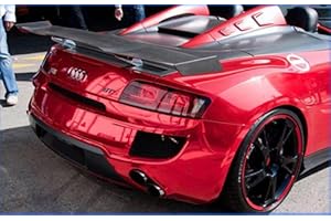 speedwerk-motorwear Stretchable Chrom ROT für 3D Verklebung Car Wrapping, Spiegelfolie, Chromfolie Farbmuster 10cm x 10cm