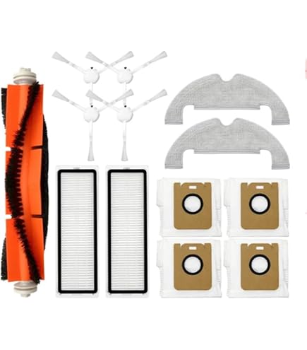 Kit De Repuestos Para Aspiradora Robot JONR P20 PRO - Incluye Paños De Fregona, Bolsas De Polvo Y Cepillos Laterales