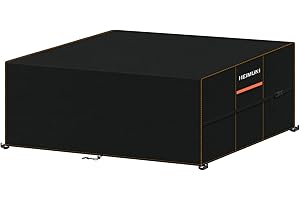 HEIMUNI Abdeckung für Gartenmöbel 200x100x75cm Wasserdicht Gartentisch Abdeckung Gartenmöbel Winterfest Schutzhülle Gartenmöbel Anti-UV 420D Oxford Gewebe Abdeckplane für Terrassenmöbel Lounge Sofa