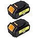 Price comparison product image Surepp 2X 18V 5.0Ah Li-ion Replacement Battery Compatible with DeWalt 18V DCB184 DCB200 DCB182 DCB180 DCB181 DCB182 DCB201 with LED Charge Indicator