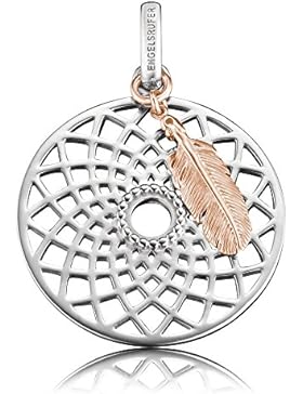 Engelsrufer Anhänger Traumfänger mit rosè Feder