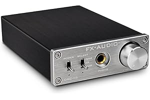 KGUSS FX-AUDIO- DAC-X6 Mini DAC & Headphone Amplifier, USB Coaxial Optical to RCA/AUX Digital Audio Desktop Decoder for Computer/PC