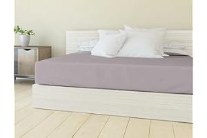 BANZAII TEXTILE INNOVATOR ONLINE Banzaii Lenzuolo sotto con Angoli in Microfibra trattamento Manopesca, No Stiro, Matrimoniale Maxi 180 x 200 x 30 cm, adatto sia a materassi alti che bassi, Grigio Chiaro Made in Italy