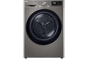 LG RH10V9PV2W Condenser Clothes Dryer, 10.1 kg Capacity, Platinum