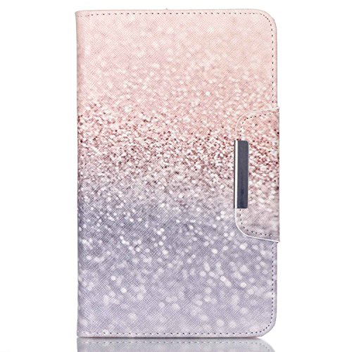 Galaxy Tab 4 7.0 Hülle Case,Galaxy Tab 4 7.0 SM-T230 / T231 / T235 Ledertasche,Ukayfe Muster Schutzhülle Leder Tasche für Samsung Galaxy Tab 4 7.0,Niedliche Cartoon Malerei Muster Bling Glitter Strass Design Slim Fit Folio PU leder Flip Cover im Bookstyle Kunstleder Schutzhülle Cover Tasche mit Ständer für Samsung Galaxy Tab 4 7.0 Zoll mit 1 x Schwarze Eingabestift - 2