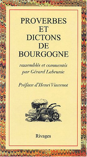 couverture de : Proverbes et dictons de Bourgogne