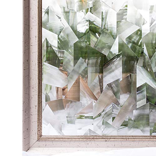 CottonColors película Adhesiva Decorativa de Ventana 3D Estático autoadhesivo de ventana Película para Acristalamiento, Película Que Oculta para Acogida oficina, Cuarto de baño Anti UV, Ningún 6Ps Favorable para el entorno(medio ambiente) 90CM x 200CM (3Ft X 6.5Ft)