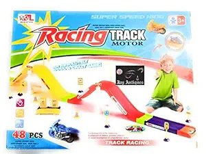 JAY ANTIQUES Magical Bikes Flying Through Tracks Racer with Rotating