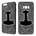 Produktbild Handyhülle Thor für Samsung Silikon Odin Wikinger Viking Gothic Runen Ragnar, Hüllendesign:Design 1 | Silikon Schwarz, Kompatibel mit Handy:Samsung Galaxy A7 (2018)