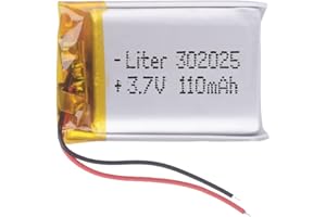 Bateria 302025 LiPo 3.7V 110mAh 0.407Wh 1S 5C Liter Energy Battery Akumulator dla Elektroniki ładowalny litowy polimerowy telefon - Nie nadaje się do sterowania radiowego 27x20x3mm (110mAh|302025)
